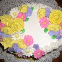 Heres The Top A picture of all the pretty flowers on the top!