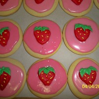 Strawberry Cupcake Suger Cookies 