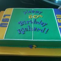 Lsu 50Th Bday Cake Sheet cake 50th bday cake. Almond cake with chocolate fillingTFL!!