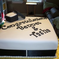 Engagement Cake 10" square, almond cake with raspberry fillingRing box made of rkt.TFL!