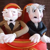 Waldorf And Statler i had to make the 2 old men from the muppets for a cake for my hubby, so here they are. they are made from mmf