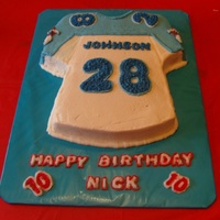 Titan's Jersey Titan's Jersey of my grandson's favorite player - all buttercream.