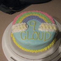 1St Wilton Course 1 Cake Rainbow CakeYeah, my 1st cake! It actually turned out!