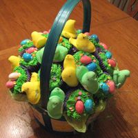 Easter Cupcake Bouquet Easter Cupcake Bouquet made for my son's easter party at school!This was my first one, I felt like it turned out good.