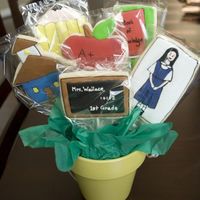 Teacher Appreciation Day Cookie Bouquet Sugar cookies for Teacher Appreciation Day made with royal icing.