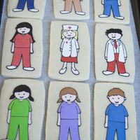 Nurse Appreciation Day Cookies Sugar cookies with Antonia74's Royal icing I made for Nurse Appreciation Day.