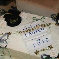 Graduation Cake WASC/Whipped Cream Frosting