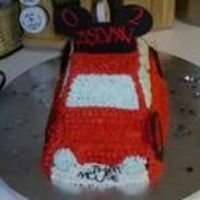 My First Cake The red car cake was my first character cake! I made this MickeyMouse Mobile for my daughters birthday.
