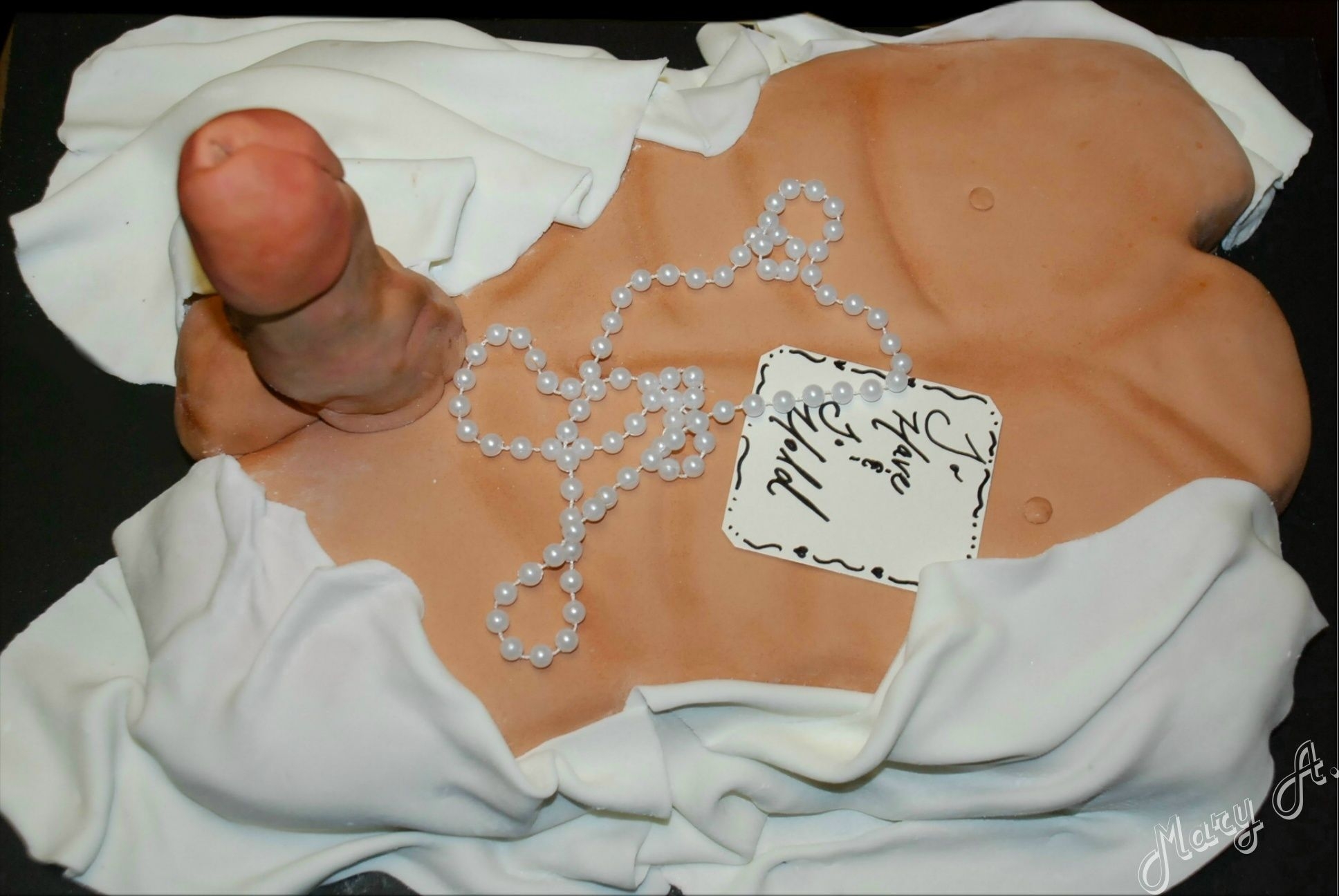 Salute Had fun making this cake..couldn't stop laughing.My 1st bachlorette cake for my auntie..I was debating what to make the member with.....