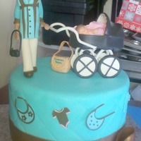 Daddy's Turn To Stroll The Baby this was a first for me.. a baby shower cake for the DAD!! but I was happy to take the challenge... I loved how well it came out.... hope u...