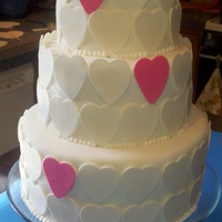 Tiered Hearts for a special bride that is grateful to God for giving her the perfect fiance