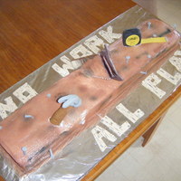 2X4 Cake This cake was made for a retired carpenter. Chocolate cake with vanilla wafer cream chees filling, buttercream frosting and fondant...