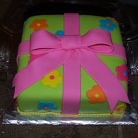 Course 3, Class 2 This was my first fondant cake to do. I absolutely loved working with fondant. I love bright colors, so I thought I would practice a few...