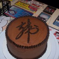 Youn Wha Ryu Association Symbol This is a cake I did for my daughter's Tae Kwon Do group. We celebrate birthdays at the end of the month, this was one of the cakes.