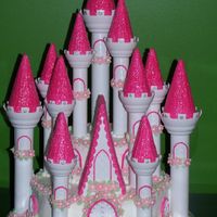Castle Cake This was for my daughter's 7th Birthday. My first time to do a cake this big. She wanted Hot pink, so hot pink it was.