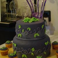 Purple Wedding Cake 