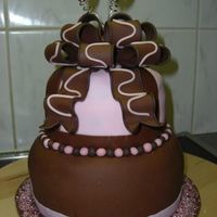 30Th Birthday My first stacked cake (in fact, my second cake ever). For my BF's 30th b-day.Bottom cake is covered with marzipan (colored by mixing...