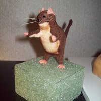 Small Choc Furry Mouse Class with MaryJo Dowling at NCACS 2010.