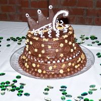 Triple Chocolate Penut Butter Fudge Cake I made this for my best friends wedding on June 6th. It was a triple fudge chocolate cake with penut butter fudge filling and chocolate...