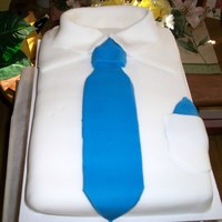 Shirt Cake I baked this cake for hubby's birthday today.