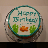 Goldfish Birthday Cake All BC. Made for my mother's birthday. I was not to thrilled with it, but my mom liked it.