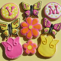 Spring Cookies Cookies made for a spring bouquet. Butterflies based on sweetopia's cookies - thank you!