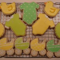Neutral Baby Shower Cookies Sugar w/RI.