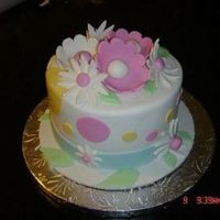 Hat Cake This was not suppose to be a hat cake, but when it arrived to the client he said it was a beautiful hat cake, hence the title.