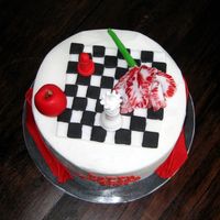 Twilight Cake For my friend the Twilight fan. This one was quick and easy. All accents are fondant.