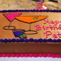 Martini Birthday Cake 