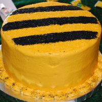 Bumble Bee Soccer Team Party Cake 