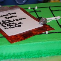 Lacrosse Field Coach's Cake - Lax 
