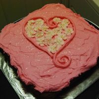 Sweetest Day Quick Cake - Hearts And Flowers, Buttercream 