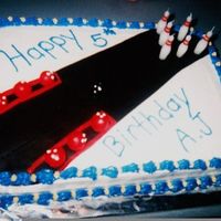 Bowling Cake Made for my son's 5th Birthday !