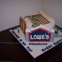 Lowe's Cake I work @ Lowe's. My HR manager asked me to make a sheet cake to celebrate the end of a management training course I was in. I don'...