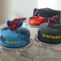 Spiderman Cake This is my first fonant cake for a client. I was really nervous it wasn't going to come out good. I did not know what to use as...