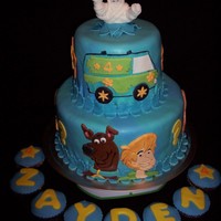 Zayden's Scooby Doo Cake This cake was for my son's 4th birthday! He pretty much designed the cake himself, right down to the colors and flavors, I just...