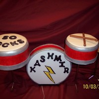 50 Rocks! This was for a guy who was turning 50, he loves playing the drums & his favorite song is "Kashmir"! I had an ipod speaker...