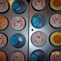 Instant Karma These cupcakes were in honor of what would have been "John Lennon's 70th Birthday"! My inlaws had a John Lennon themed party...