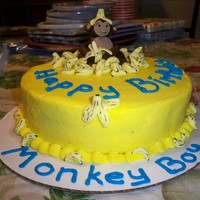 Monkey cake for my bro in law. We all call him monkey