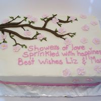 Bridal Shower Cake Got idea from here (can't remember who it was) Thanks everyone for the ideas. Cake is buttercream with royal icing flowers. I still...