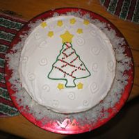 Ccc2.jpg i made this cake for my office christmas potluck. it's white cake with regular buttercream filling, iced in buttercream, with fondant...