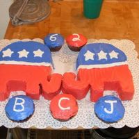 L_Ffea763528B8C0851C45268Dd255.jpg birthday cake for my father in law (an avid republican) that was almost a cake disaster (long, uninteresting story). white & chocolate...