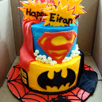 5 Year Old Birthday buttercream with fondant accents. Thanks TX49er for the idea!