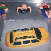 Pool Party This is a Birthday cake for a 15 year old girl who was having a pool party and getting her Learner's Permit. Cake is chocolate with...