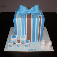 Giant Present Cake This was a 10inch cube, all cake.