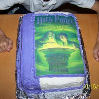 Harry Potter My husband and son had to bake a cake for their cubscout pack with a book theme.