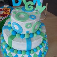 Daegan's Cake This was my first cake to do a significant amount of fondant details. I was pretty proud of how it turned out. And....I had to deliver it...