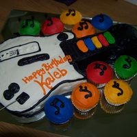 Guitar Hero Cake & Cupcakes 