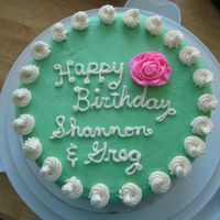 First Decorated Cake My first cake I've ever decorated.